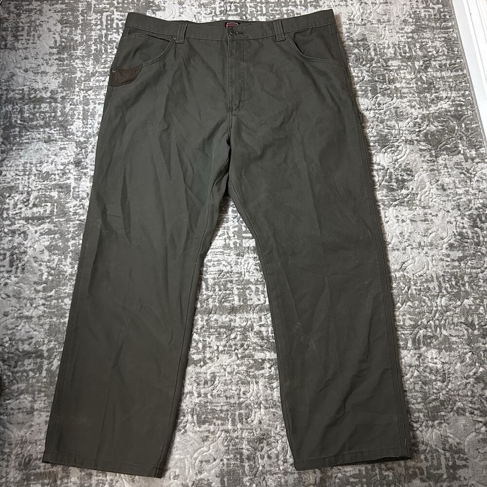 Wrangler Workwear utility pants men's 42 x 30 khaki green heavy duty outdoor NEW